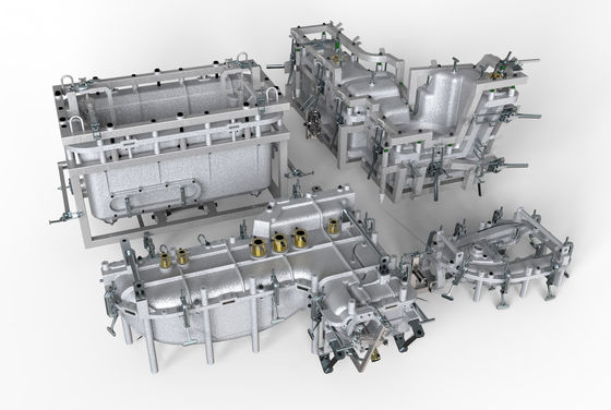 De Rotatievormen van het aluminiumaluminium voor Plastic Ontworpen Delendouane