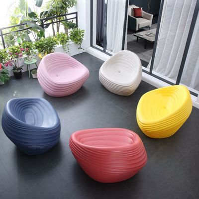 Sea Shell Plastic Chair Rotomolded PE Furniture Morden Design