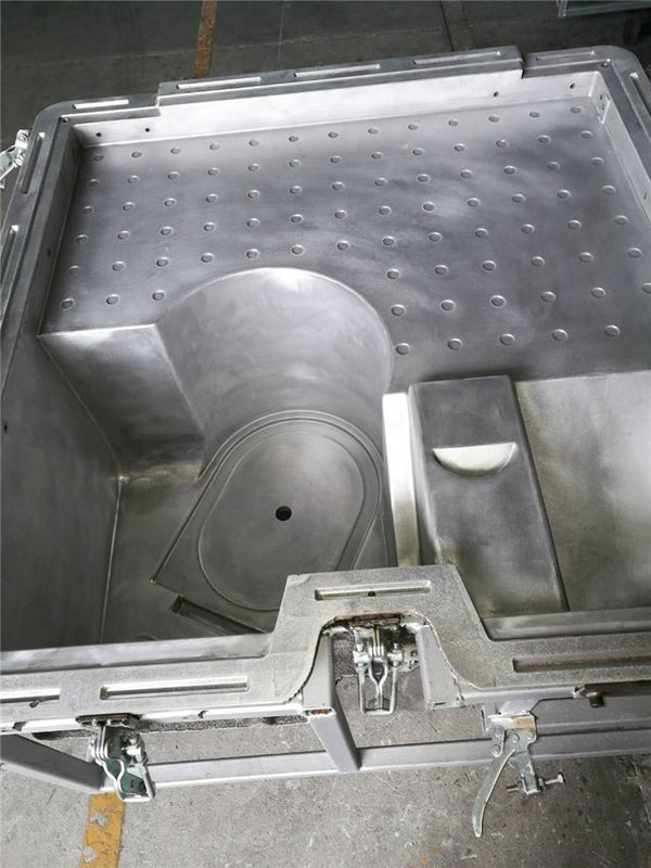De Rotatievormen van het A3566061t6 Aluminium met Matte Surface Texture For Seated Draagbare Toliet