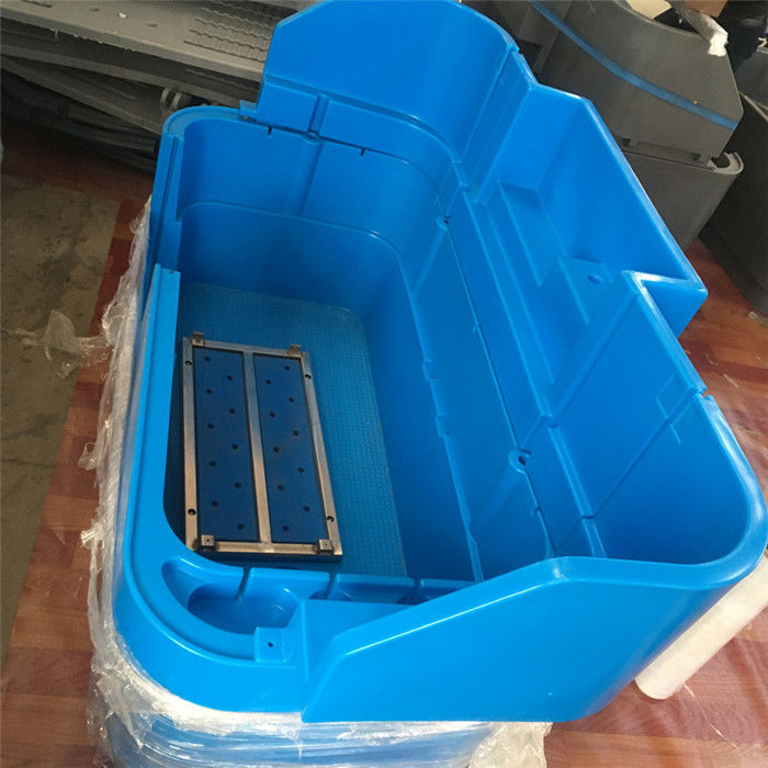 De plastic Rotatievorm van de Afgietsel Plastic Badkuip voor het Blauwe Bad van het Kleuren Kleine Huisdier met de Dubbele Muur van de Vloerverschuiving