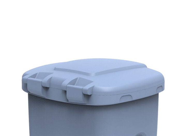 LLDPE rotatiegietproducten 150L vuilnisbak met enkelwandige deksel slijtvastheid