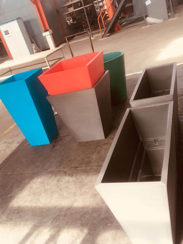 Vierkante de Vormmdpe HDPE van de Bloempot de Pottenvormen van de Harsinstallatie voor Tuinpotten Met hoge weerstand